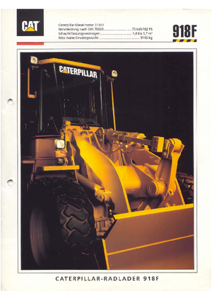 व्हील लोडर Caterpillar 918 F