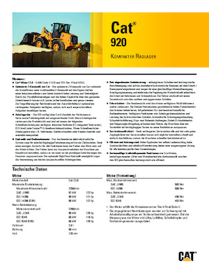 व्हील लोडर Caterpillar 920