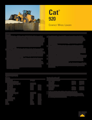व्हील लोडर Caterpillar 920