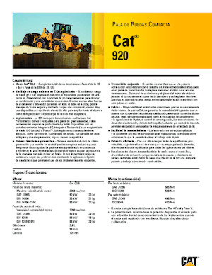 व्हील लोडर Caterpillar 920