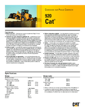 व्हील लोडर Caterpillar 920
