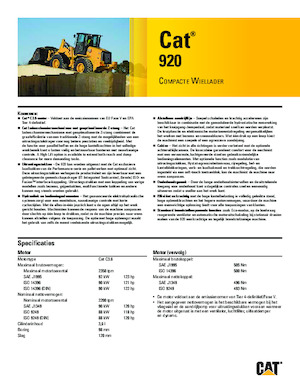व्हील लोडर Caterpillar 920