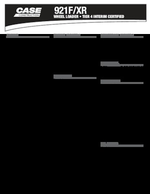 व्हील लोडर Case 921 F/XR