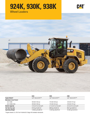 व्हील लोडर Caterpillar 938K