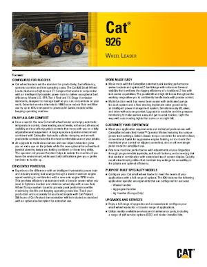 व्हील लोडर Caterpillar 926