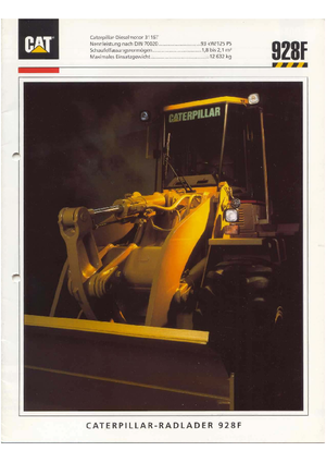 व्हील लोडर Caterpillar 928 F