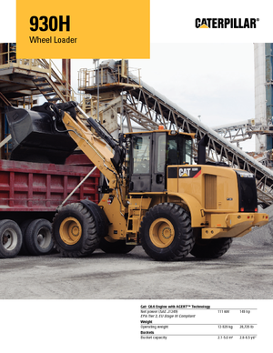 व्हील लोडर Caterpillar 930H