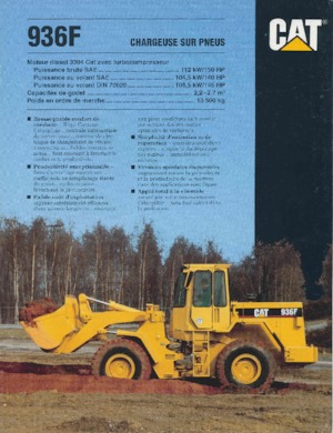 व्हील लोडर Caterpillar 936 F