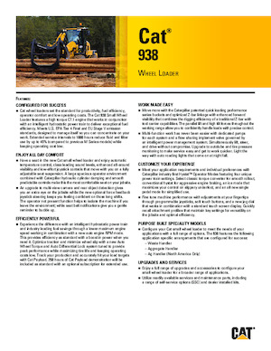 व्हील लोडर Caterpillar 938