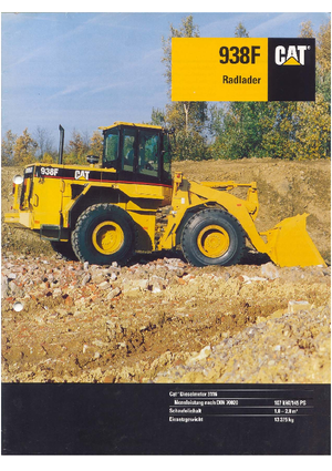 व्हील लोडर Caterpillar 938 F