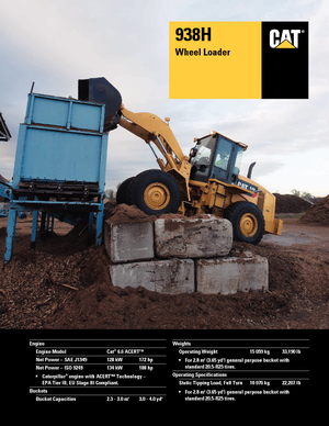 व्हील लोडर Caterpillar 938H