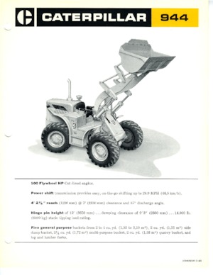 व्हील लोडर Caterpillar 944
