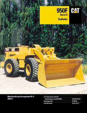 व्हील लोडर Caterpillar 950 F II-StVZO