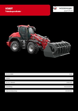 व्हील लोडर Weidemann 9580 T
