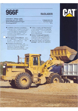 व्हील लोडर Caterpillar 966 F