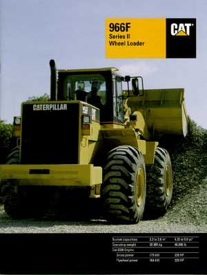 व्हील लोडर Caterpillar 966 F II-StVZO