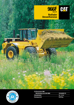 व्हील लोडर Caterpillar 966 F II-StVZO