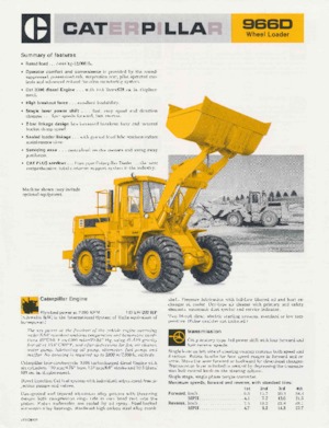 व्हील लोडर Caterpillar 966D