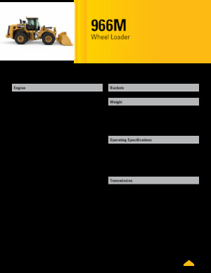 व्हील लोडर Caterpillar 966M