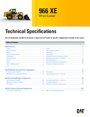 व्हील लोडर Caterpillar 966XE
