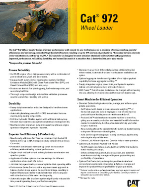 व्हील लोडर Caterpillar 972