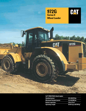 व्हील लोडर Caterpillar 972 G II