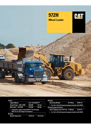 व्हील लोडर Caterpillar 972H