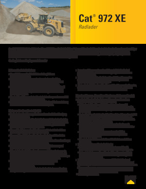 व्हील लोडर Caterpillar 972XE