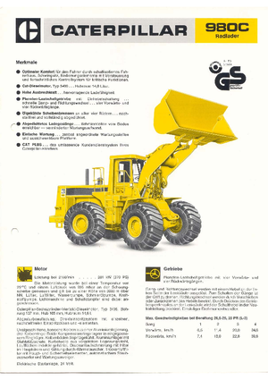 व्हील लोडर Caterpillar 980 C