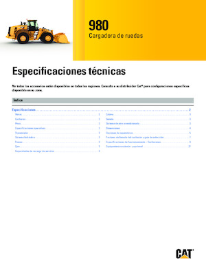 व्हील लोडर Caterpillar 980