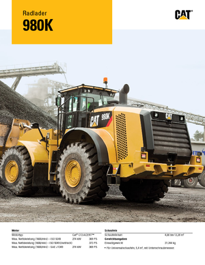 व्हील लोडर Caterpillar 980K