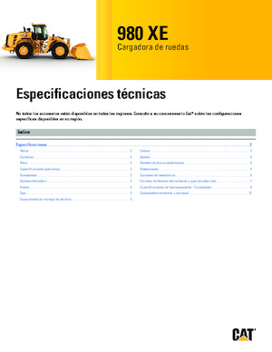 व्हील लोडर Caterpillar 980 XE