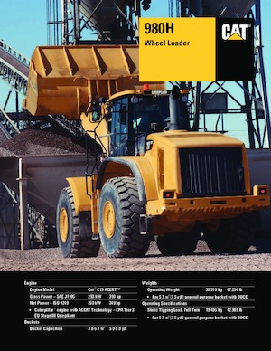 व्हील लोडर Caterpillar 980H HL