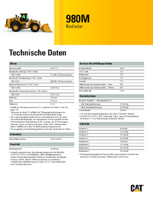 व्हील लोडर Caterpillar 980M