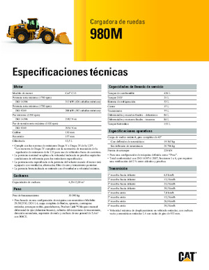 व्हील लोडर Caterpillar 980M