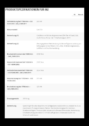 व्हील लोडर Caterpillar 982