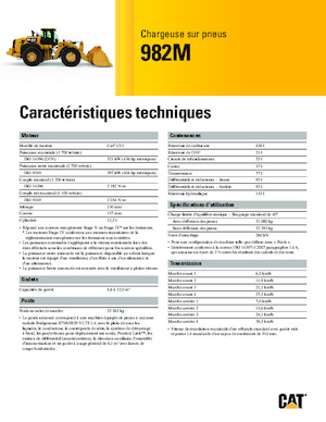 व्हील लोडर Caterpillar 982M