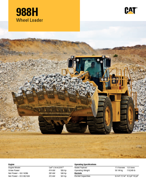 व्हील लोडर Caterpillar 988H