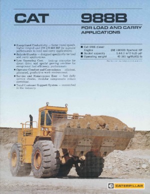व्हील लोडर Caterpillar 988B