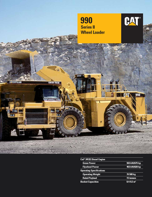 व्हील लोडर Caterpillar 990 II