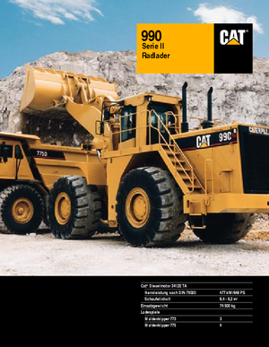 व्हील लोडर Caterpillar 990 II