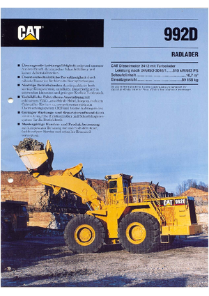व्हील लोडर Caterpillar 992 D