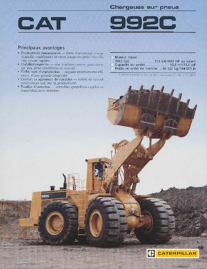 व्हील लोडर Caterpillar 992C