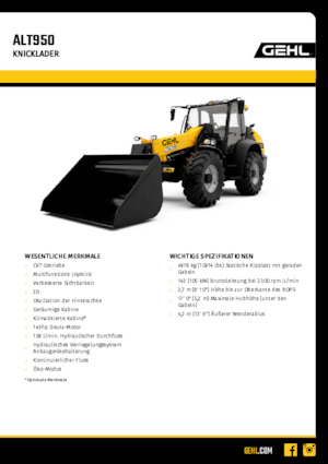 व्हील लोडर Gehl ALT950