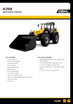व्हील लोडर Gehl ALT950