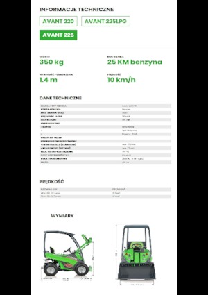 व्हील लोडर Avant Tecno Avant 225