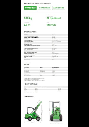 व्हील लोडर Avant Tecno Avant 523