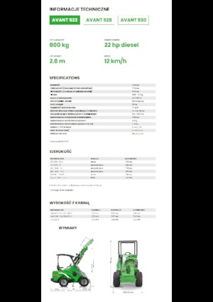 व्हील लोडर Avant Tecno Avant 523
