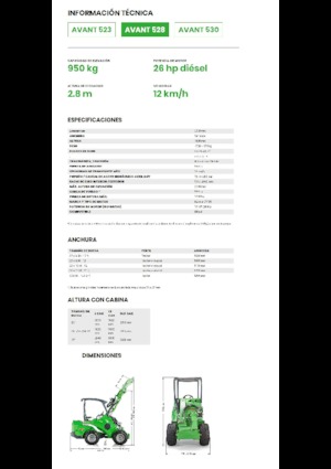 व्हील लोडर Avant Tecno Avant 528