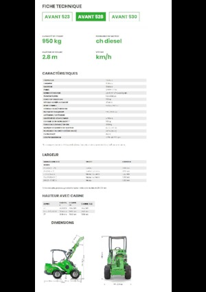 व्हील लोडर Avant Tecno Avant 528